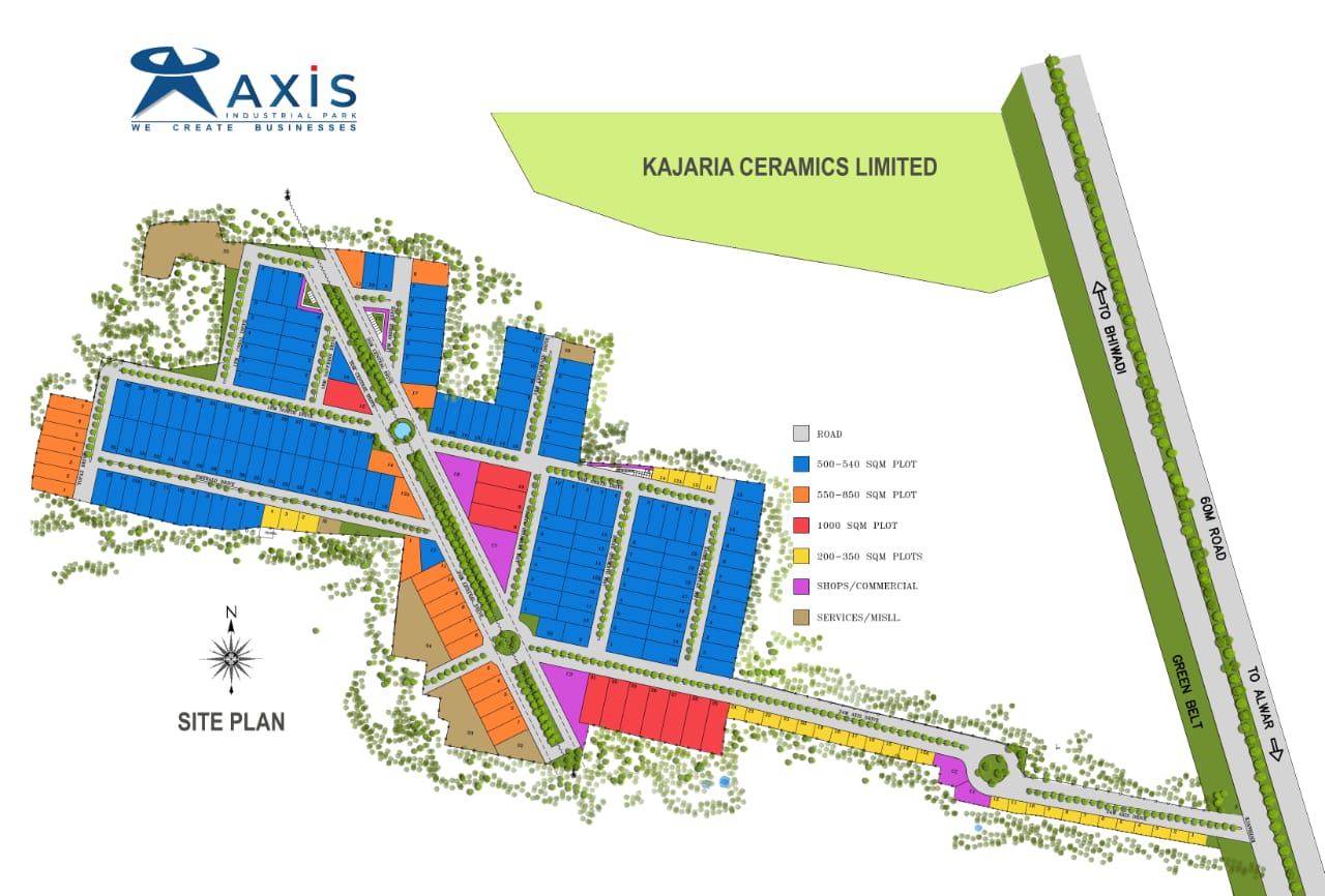 Axis Industrial Plots Site map